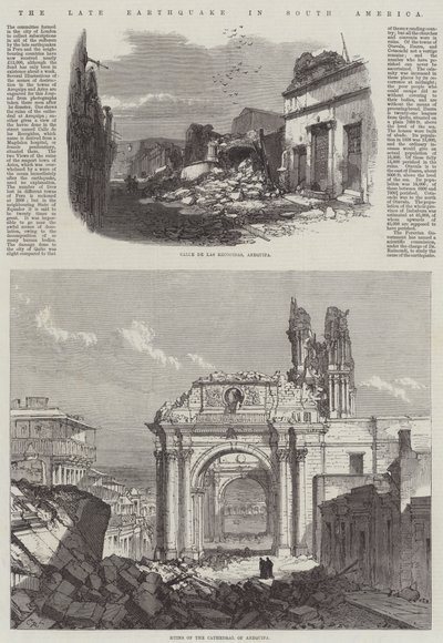 Późne trzęsienie ziemi w Ameryce Południowej autorstwa Sir John Charles Robinson